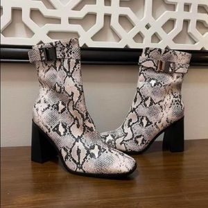 Snakeskin boots